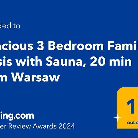 Spacious 3 Bedroom Family Oasis With Sauna, 20 Min From Warsaw Piaseczno  Exterior photo